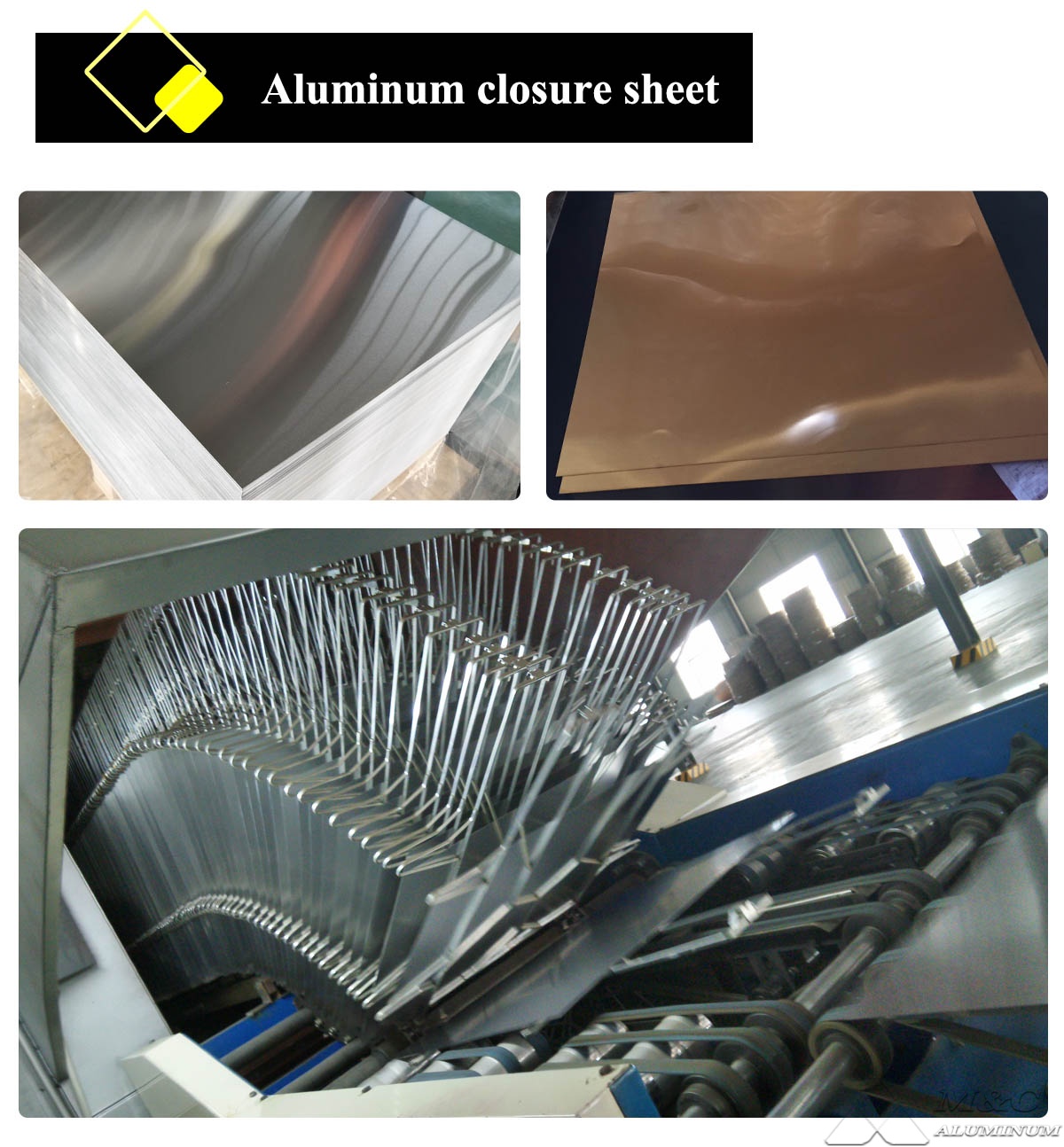 aluminum closure sheet