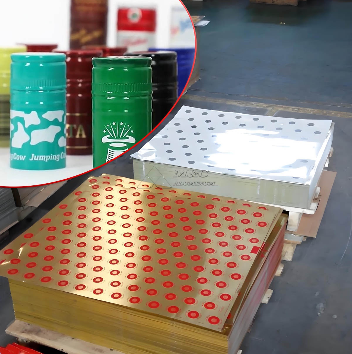 4' x 8' 3015 / 8011 Aluminum Sheet for Wine Bottle Caps