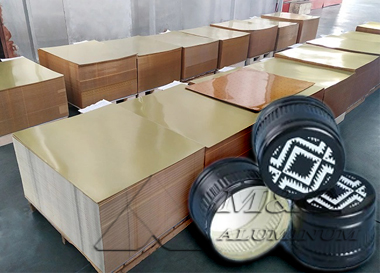 8011 3105 H14/H16 Aluminum plate for aluminum Ropp closures